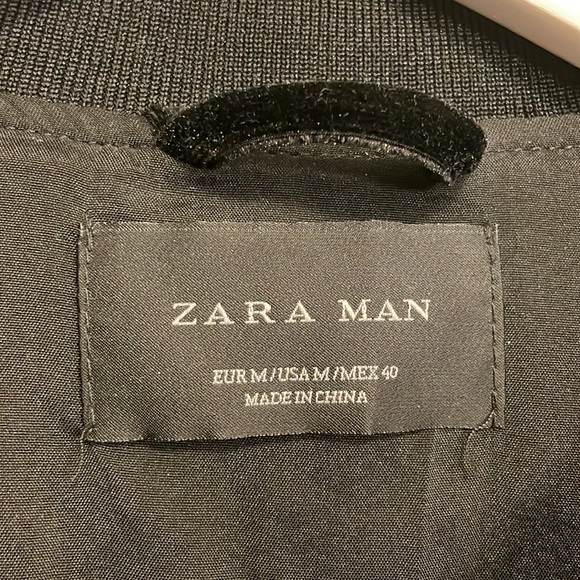 Zara Man Velvet Bomber Jacket - Picture 6 of 10